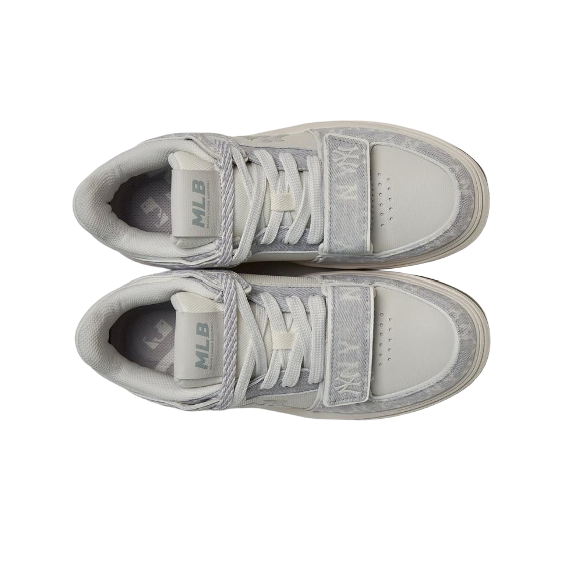 MLB 청키라이너 미드 데님 모노그램 SL 뉴욕 양키스 그레이(MLB Chunky Liner Mid Denim Monogram SL New York Yankees Grey) - 2