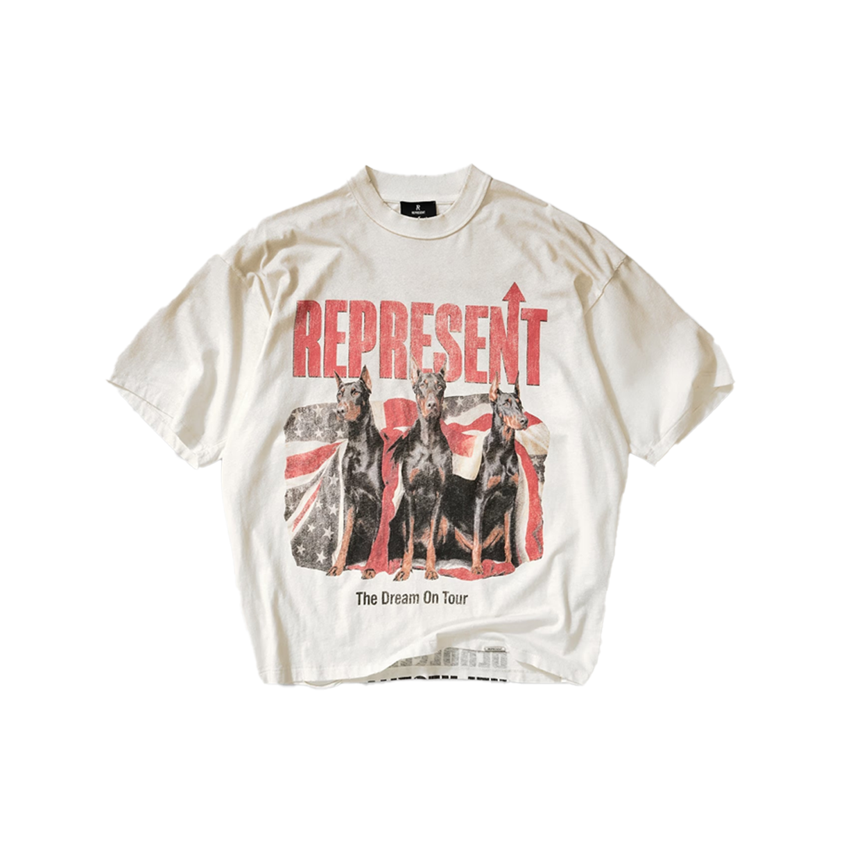 리프레젠트 드림 온 투어 티셔츠 워시드 에크루 - 26SS(Represent Dream On Tour T-Shirt Washed Ecru - 26SS)