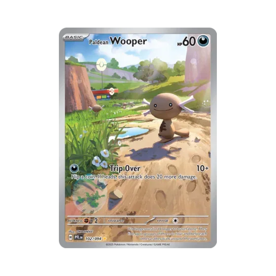 포켓몬 TCG 팔데아 우파 IR 판타스말 플레임즈 (영문판)(Pokemon TCG Paldean Wooper IR Phantasmal Flames (English Ver.))