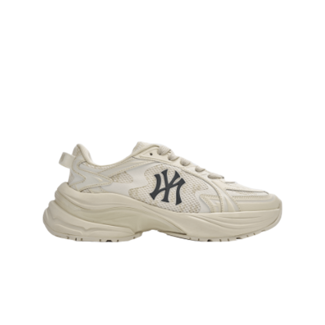 3ARNSPL5N-50BGL MLB Curve Runner Monogram New York Yankees Beige