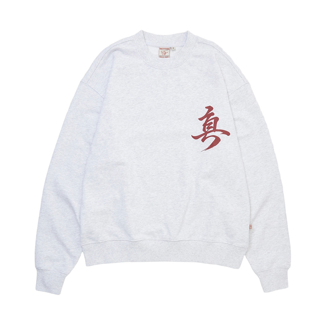 트루릴리젼 오리엔탈 월드 투어 크루넥_멜란지 그레이(True Religion Oriental World Tour Crewneck_Melange Grey)
