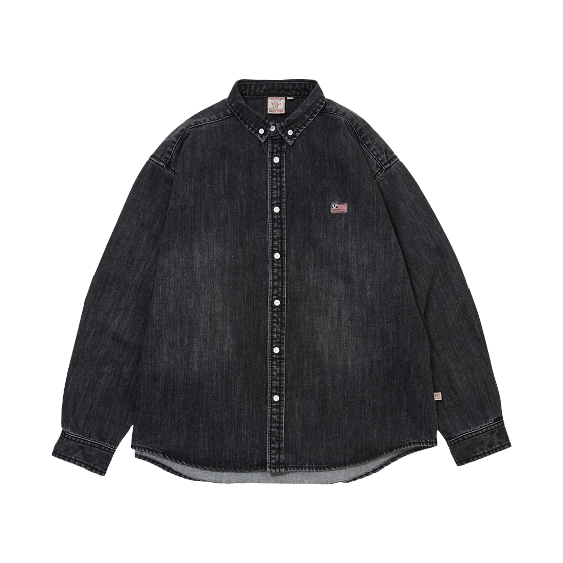 트루릴리젼 와이드 데님 셔츠_워시드 블랙(True Religion Wide Denim Shirts_Washed Black)
