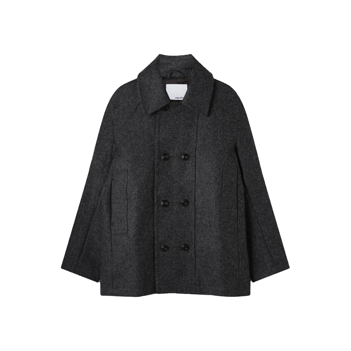 세이지 네이션 피코트 차콜 - 25FW