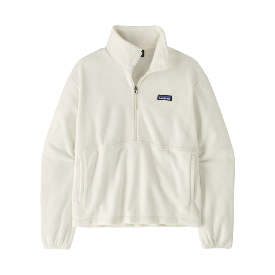 23255 (W) Patagonia Micro D 1/2-Zip Fleece Pullover Birch White