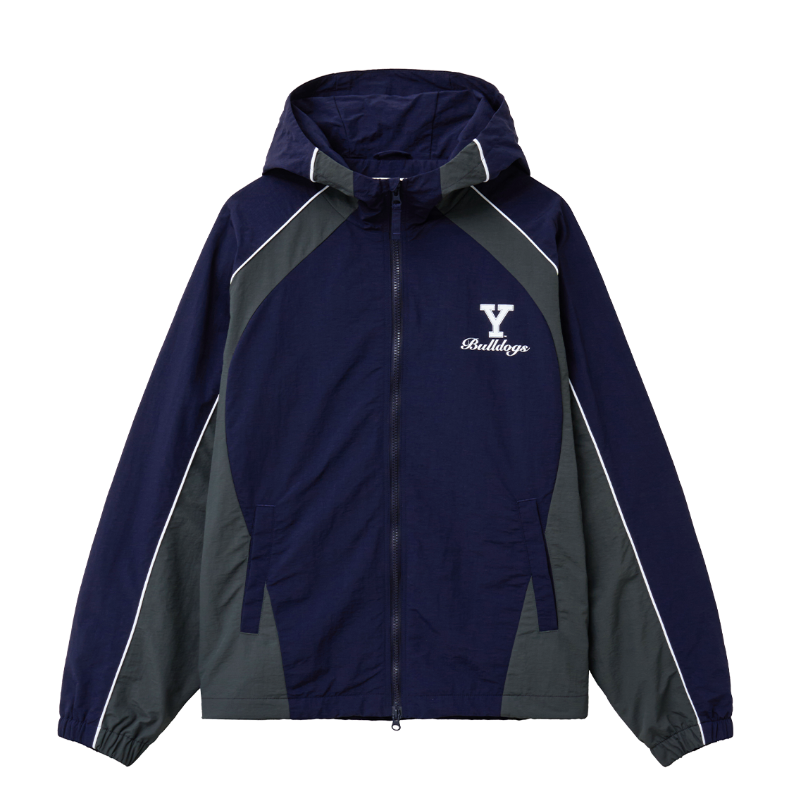 YGS1JK304ANA Yale Bulldogs Track Windbreaker_Navy