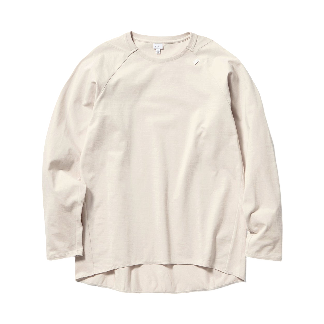 골드윈 제로 패널드 메쉬 롱슬리브 탑 화이트 샌드(Goldwin 0 Paneled Mesh L/S Top White Sand)
