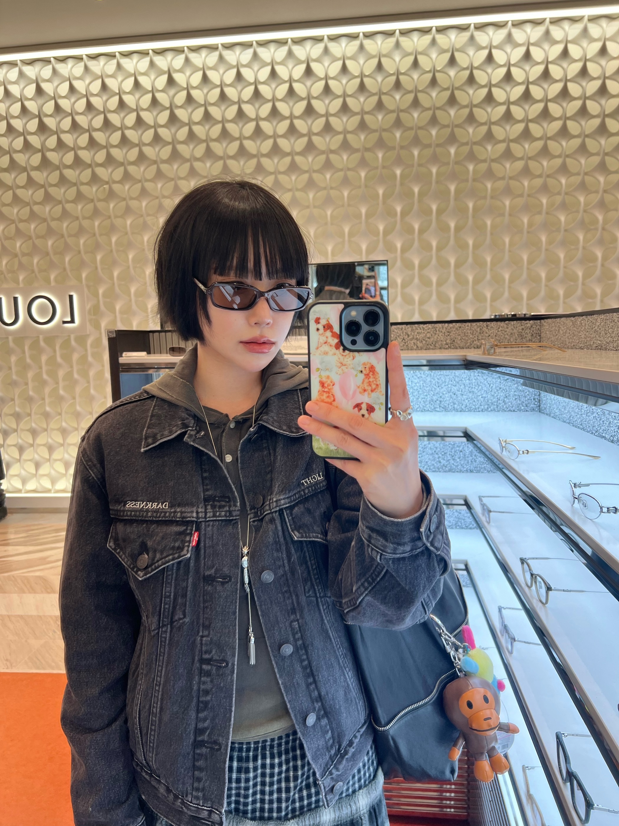 Levi’s x Undercover UC1E9203 Jacket Black, Gentle Monster Panini R11 Red Gray 착용 스타일