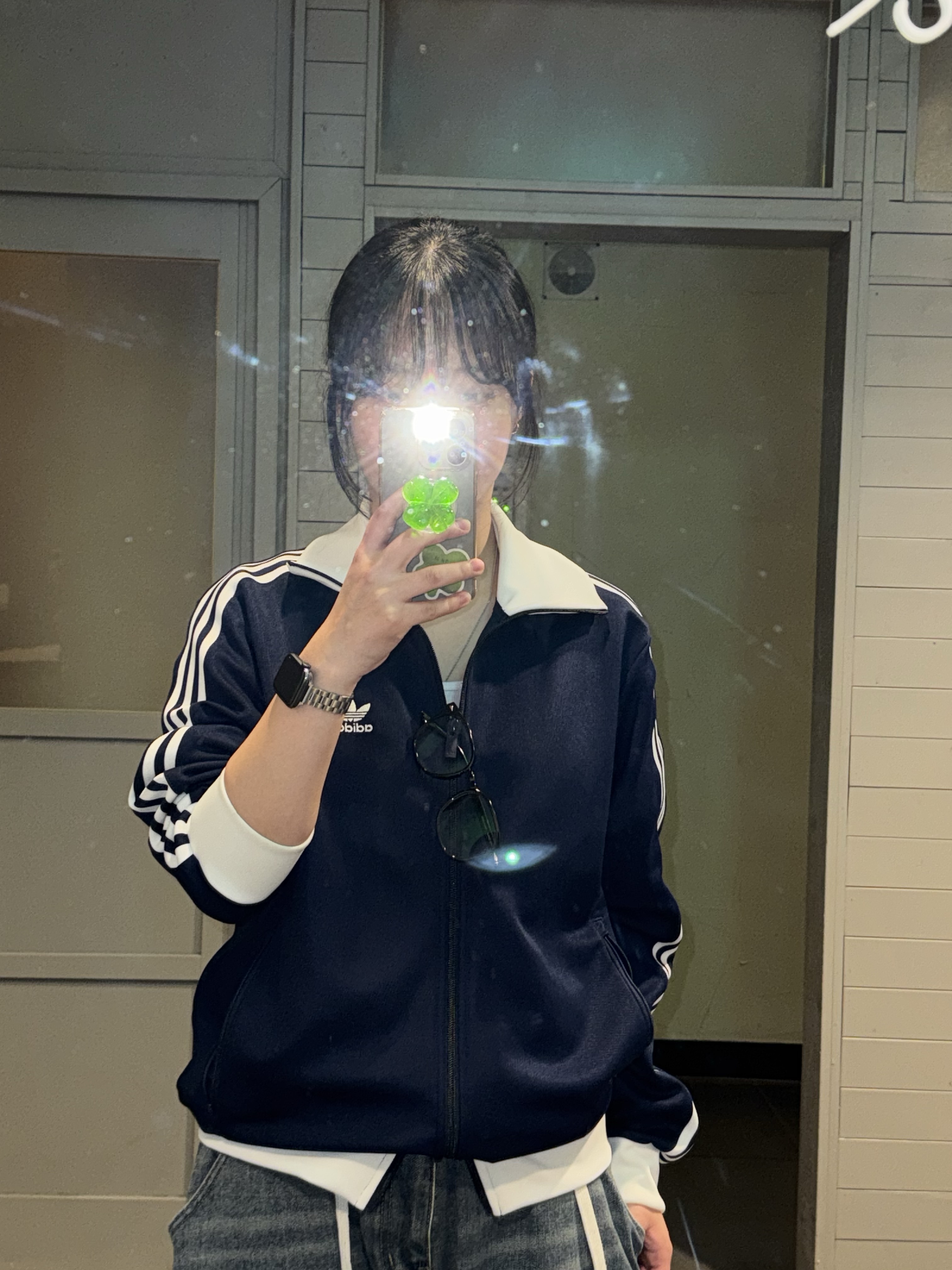 Adidas Adicolor Classic Beckenbauer Track Top Night Indigo - KR Sizing 착용 스타일