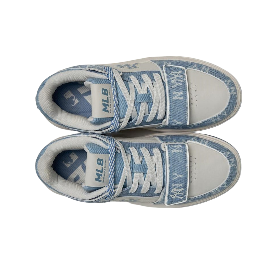 MLB 청키라이너 미드 데님 모노그램 SL 뉴욕 양키스 블루(MLB Chunky Liner Mid Denim Monogram SL New York Yankees Blue) - 2