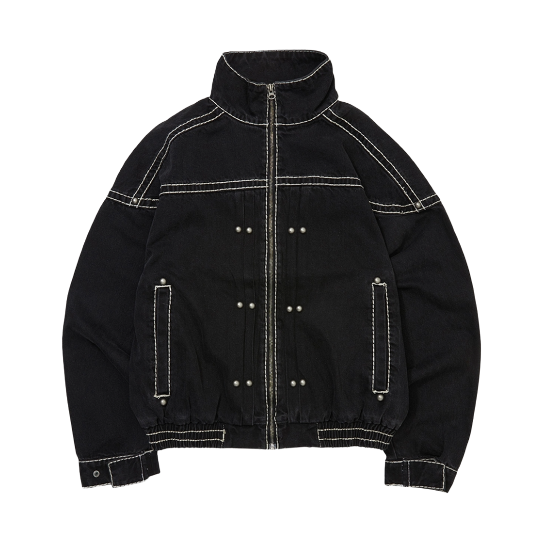 트루릴리젼 와이드 와일드 워시드 자켓_워시드 블랙(True Religion Wide Wild Washed Jacket_Washed Black) - 2