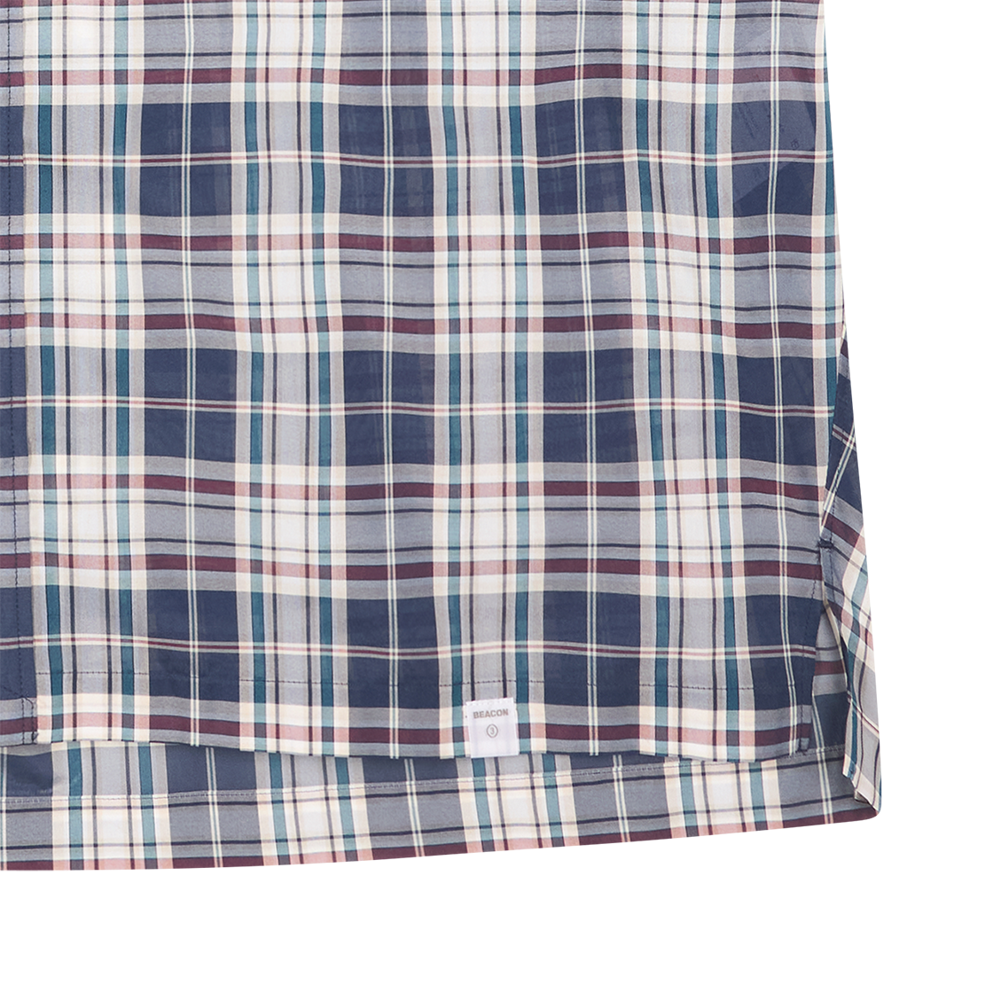 컬러비콘 26SBM-B10141 셔츠 네이비 플래드 - 26SS(Kolor Beacon 26SBM-B10141 Shirt Navy Plaid - 26SS) - 5