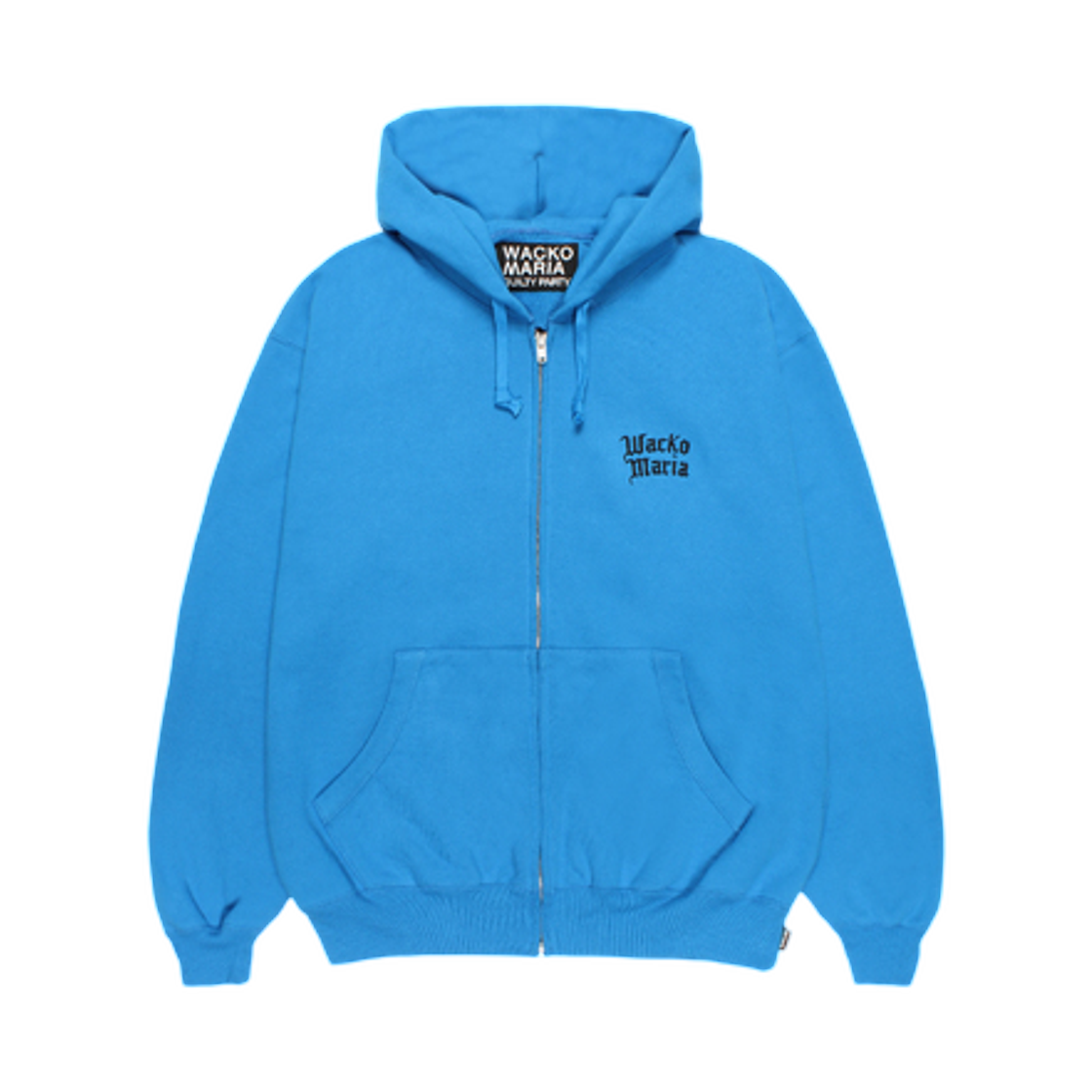 와코 마리아 헤비 웨이트 집 후드 스웨트셔츠 블루(Wacko Maria Heavy Weight Zip Hooded Sweatshirt Blue)