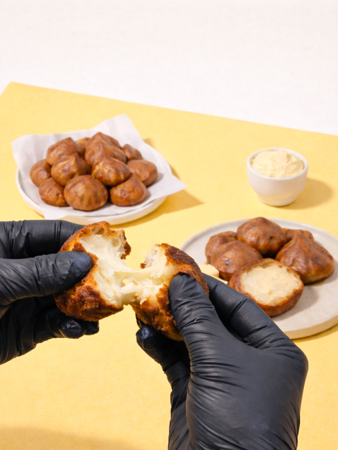 [KREAM 단독] tongtonge Crispy & Chewy Gluten-Free Butter Rice Cake, THE BAREUN TTEOK Chestnut Cream Tteok (60g *6EA) 1Box 착용 스타일 - 5