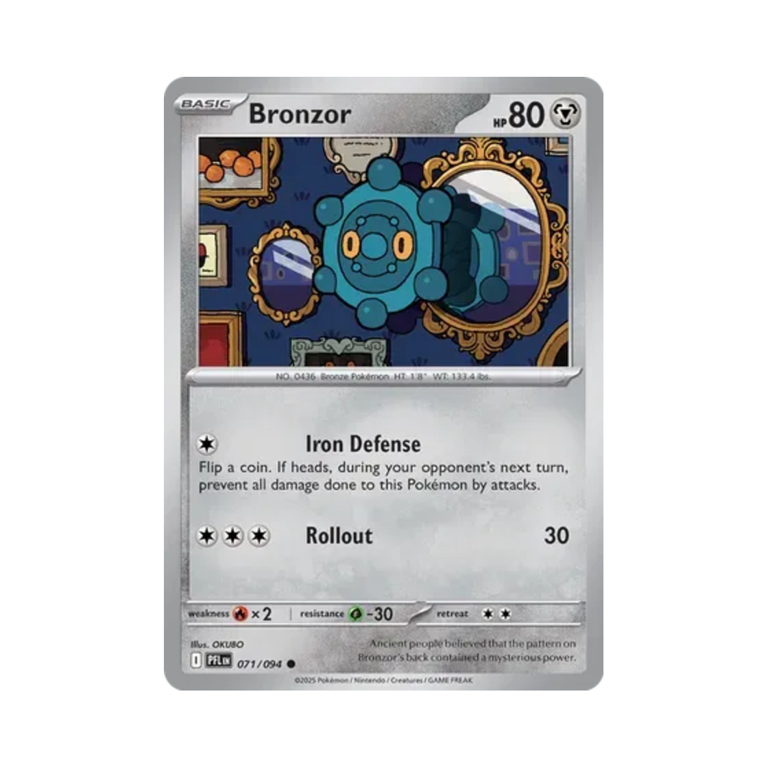 포켓몬 TCG 동미러 C 판타스말 플레임즈 (영문판)(Pokemon TCG Bronzor C Phantasmal Flames (English Ver.)) - 1