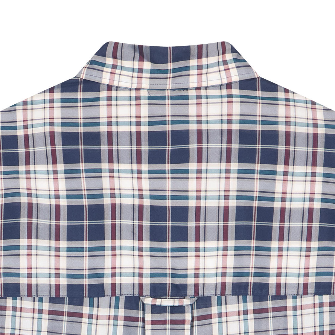 컬러비콘 26SBM-B10141 셔츠 네이비 플래드 - 26SS(Kolor Beacon 26SBM-B10141 Shirt Navy Plaid - 26SS) - 4