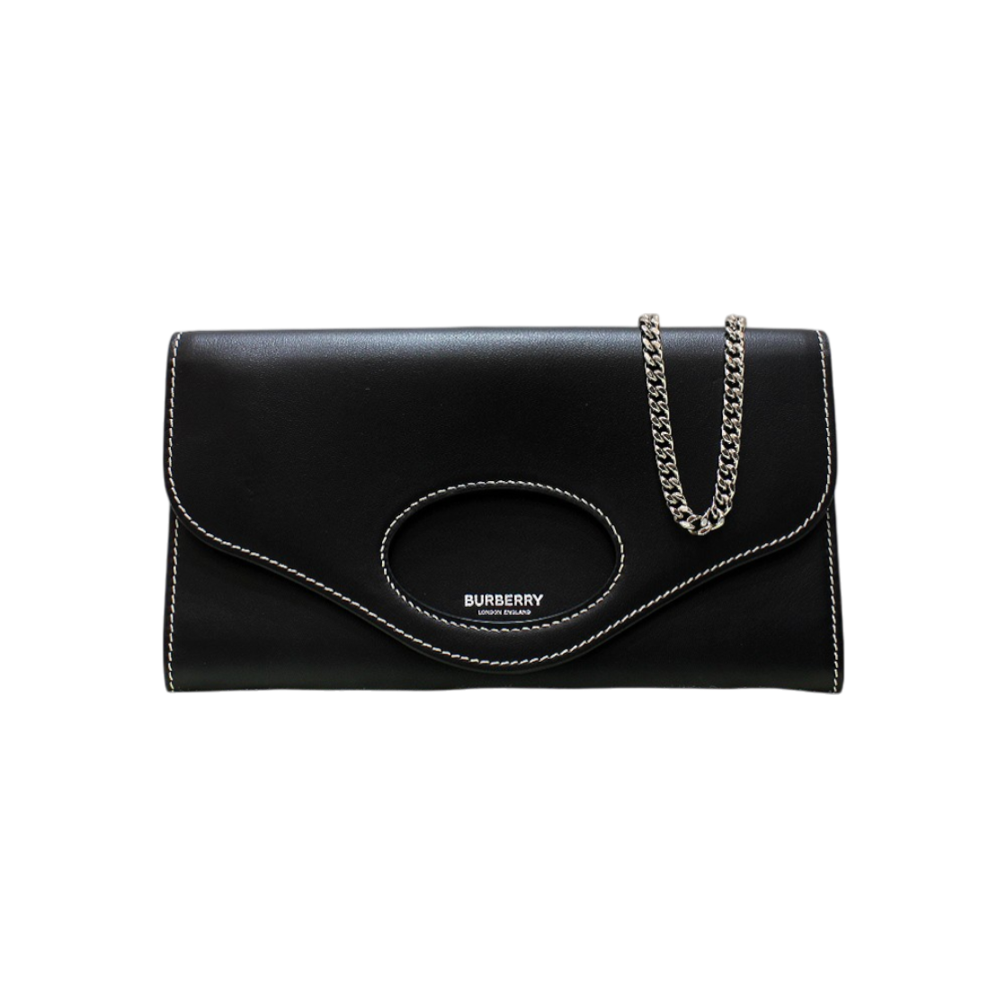 IT5BSLVACR2G Burberry Pocket WOC Chain Crossbody Bag 80524485