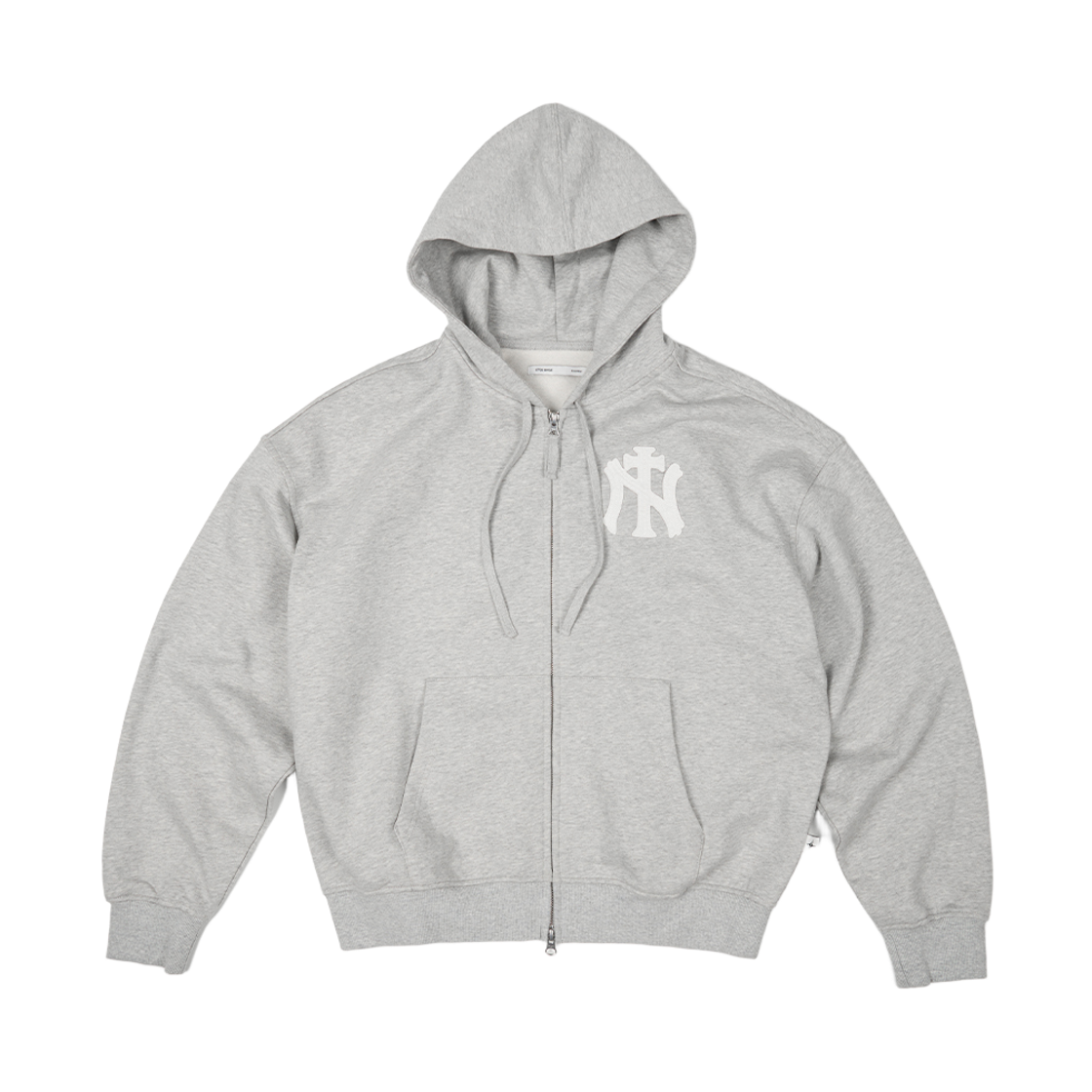 [트리플적립] 이티씨이 베이스 엔와이 크로스 후드 집업 그레이([트리플적립] ETCE Base Ny Cross Hood Zip Up Gray)