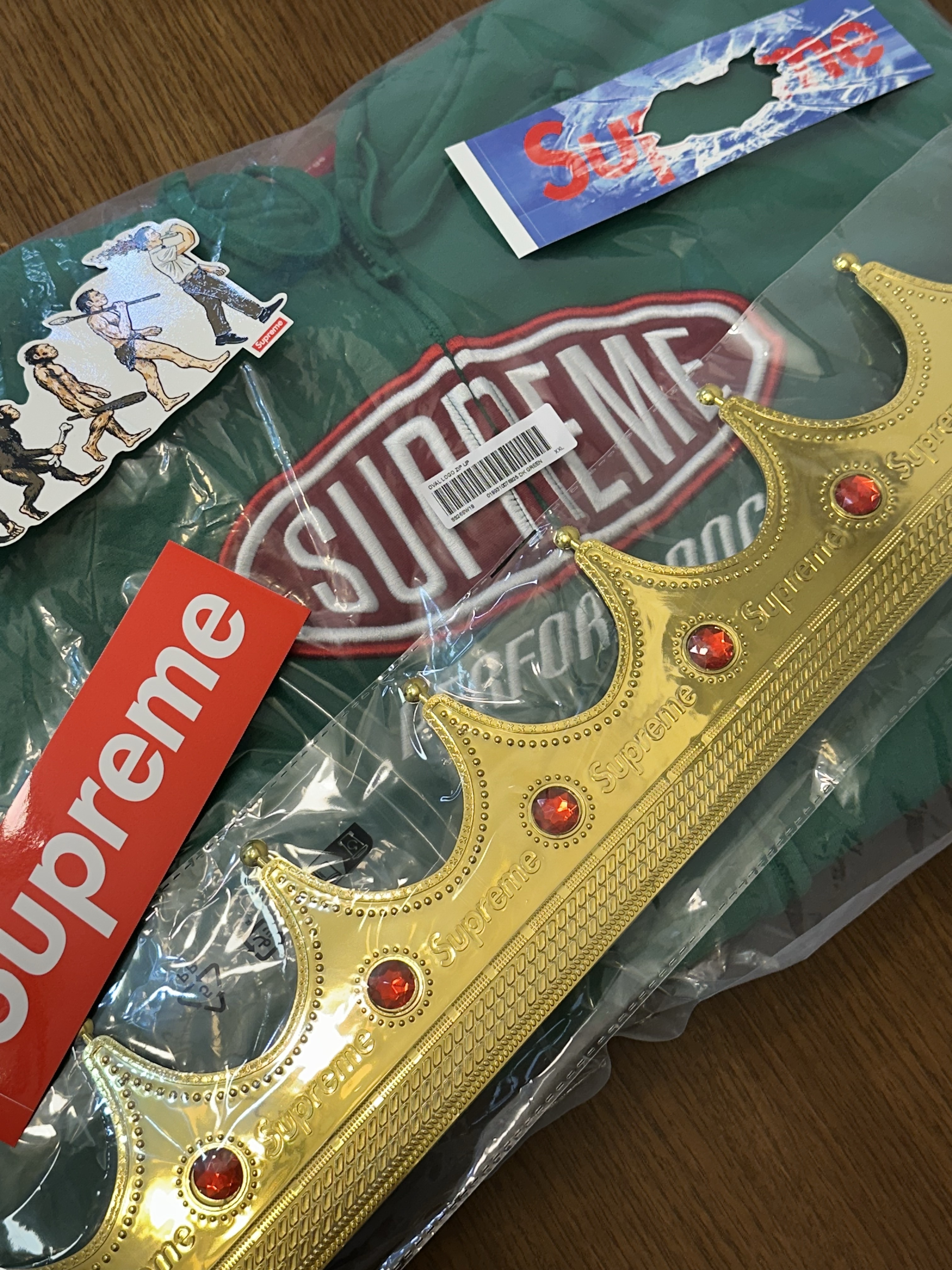 Supreme Performance Zip Up Hooded Sweatshirt Green - 26SS 착용 스타일