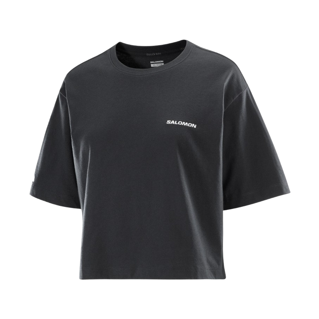 LC2527800 (W) Salomon Logo Short Sleeve Cropped T-Shirt Black