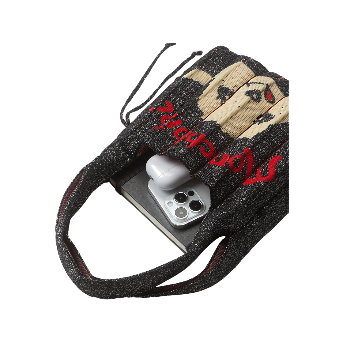 [KREAM 단독][사은품증정] 조셉앤스테이시 럭키 플리츠 니츠 스몰 스태리 몬치치 보이 블랙([KREAM 단독][사은품증정] JOSEPH&STACEY Lucky Pleats Knit S STARRY Monchhichi Boy Black) - 4