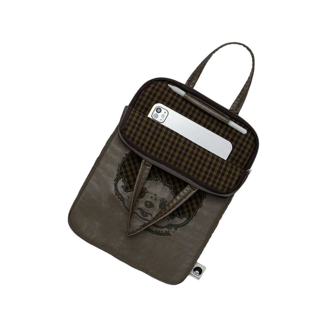 [KREAM 단독][사은품증정] 조셉앤스테이시 슬릭 태블릿 파우치 13인치 몬치치 보이 카키([KREAM 단독][사은품증정] JOSEPH&STACEY Sleek Tablet Pouch 13inch Monchhichi Boy Khaki) - 2