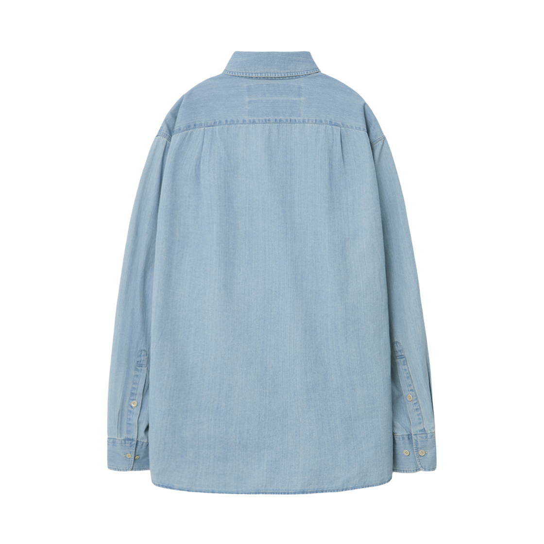 순진 빅 포켓 샴브레이 셔츠 블루(SOONJEANS Big Pocket Chambray Shirt Blue) - 2