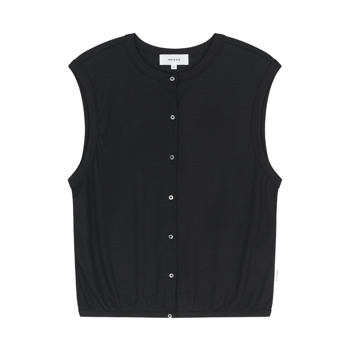 비자비 슈퍼 원투엔티스 울 저지 베스트 블랙(VIS A VIS Super 120'S Wool Jersey Vest Black)