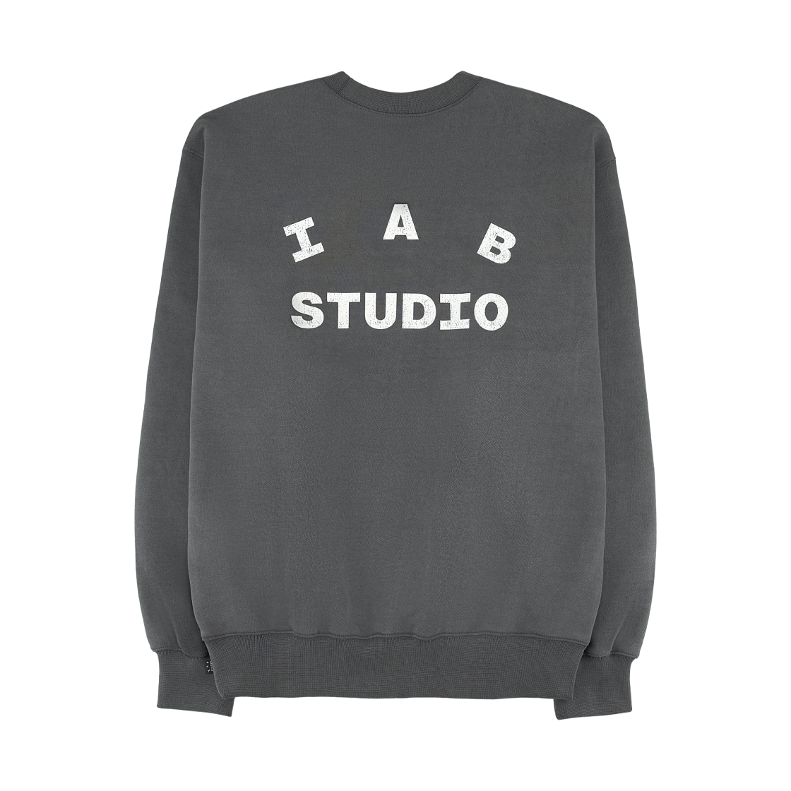 - IAB Studio IAB Damaged Logo Sweatshirt Charcoal