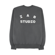 IAB Studio IAB Damaged Logo Sweatshirt Charcoal