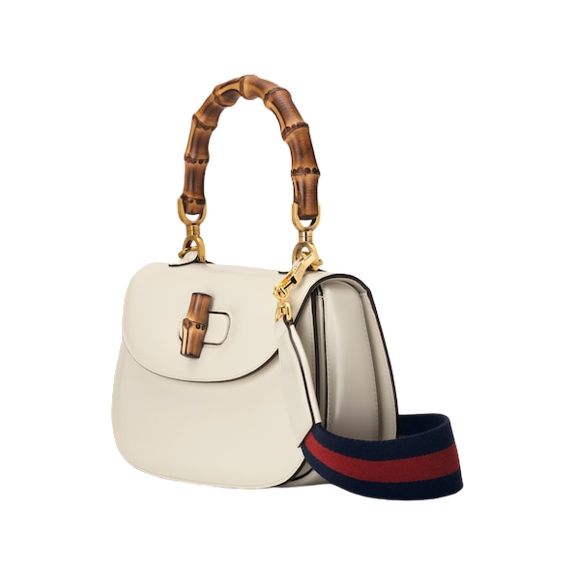 구찌 뱀부 1947 스몰 백 화이트(Gucci Bamboo 1947 Small Bag White) - 2