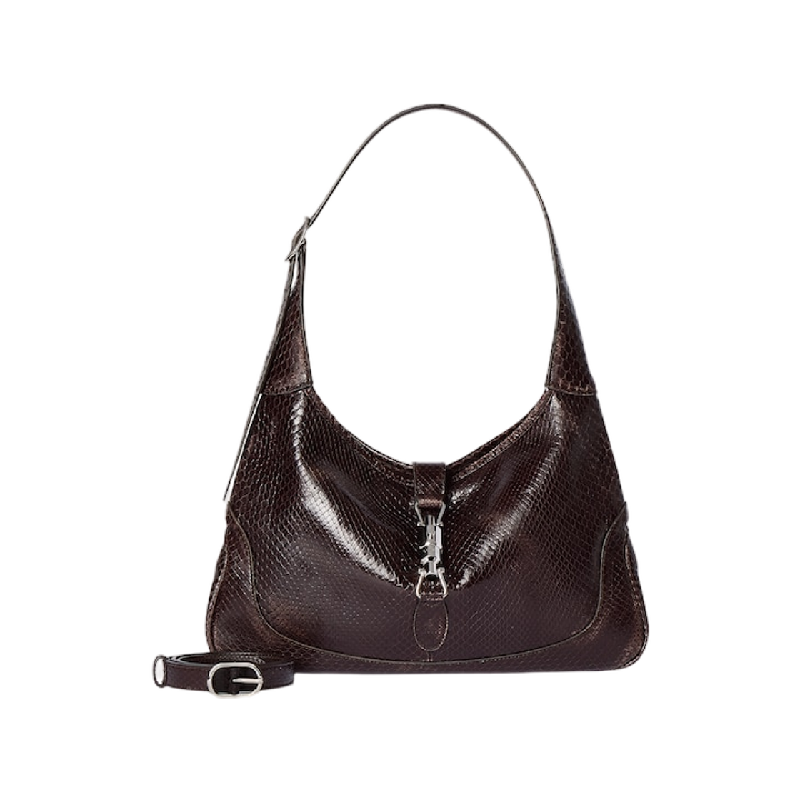 구찌 재키 1961 파이썬 미디움 숄더백 다크 브라운(Gucci Jackie 1961 Python Medium Shoulder Bag Dark Brown) - 1