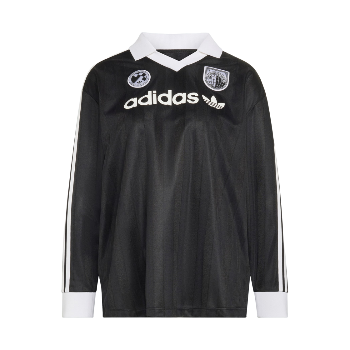 KV2034 (W) Adidas Originals Soccer Long Sleeve T-Shirt Black - KR Sizing