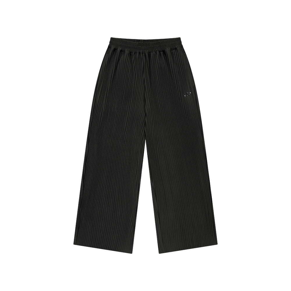 본투윈 B 펜던트 플리츠 팬츠 블랙(BORN TO WIN B Pendant Pleats Pants Black)