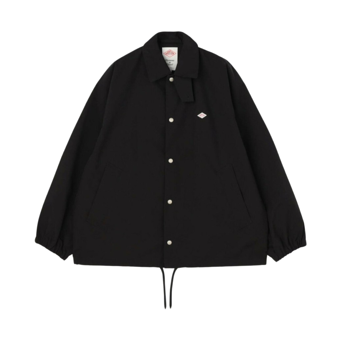 DT-A0472 Danton 3 Layer Cloth Coach Jacket Black