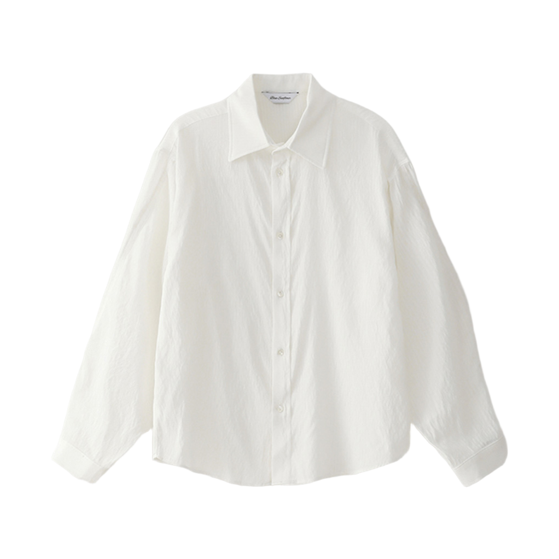 블루 선플라워 소프트 쉬어 셔츠 화이트(Blue Sunflower Soft Sheer Shirt White)