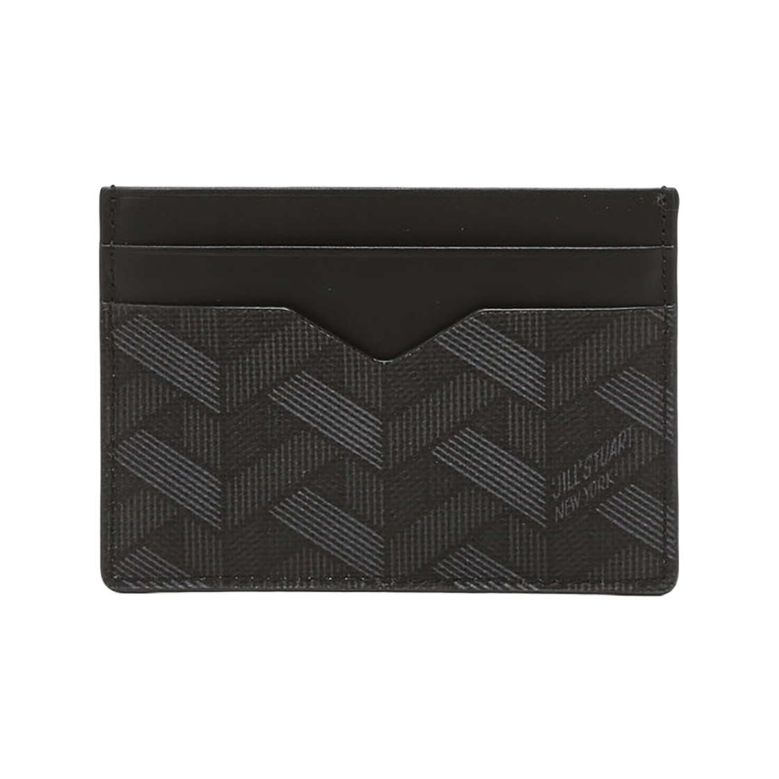 JUHO5F392BK Jillstuart Men's Acc Black Rosella Pattern Card Wallet Juho5F392Bk Black