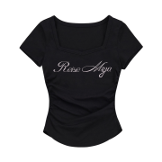 REISE MIYA Slim Crop T-Shirt Black
