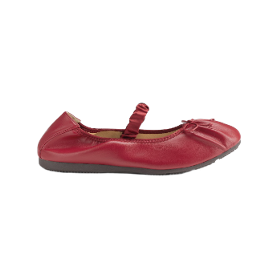 (W) GU 스트랩 발레 스니커즈 레드((W) GU Strap Ballet Sneakers Red)