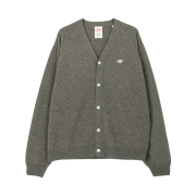 Danton Lambswool V-Neck Knit Cardigan Greige