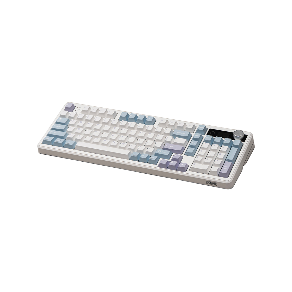 에포메이커 TH99 PRO 유무선 기계식 키보드 3모드 핫스왑 풀배열 정식수입 AS가능 영문각인 저소음 바다소금축 화이트블루(EPOMAKER TH99 PRO Tri-Mode Wireless Mechanical Keyboard Sea Salt Switch White Blue) - 6