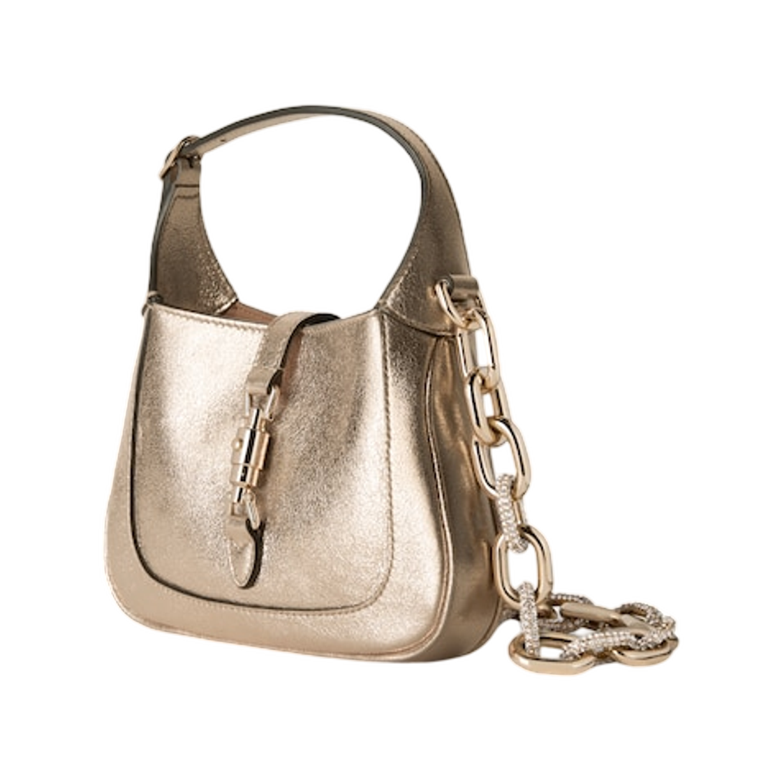 구찌 재키 1961 미니 백 메탈릭 골드(Gucci Jackie 1961 Mini Bag Metallic Gold) - 2