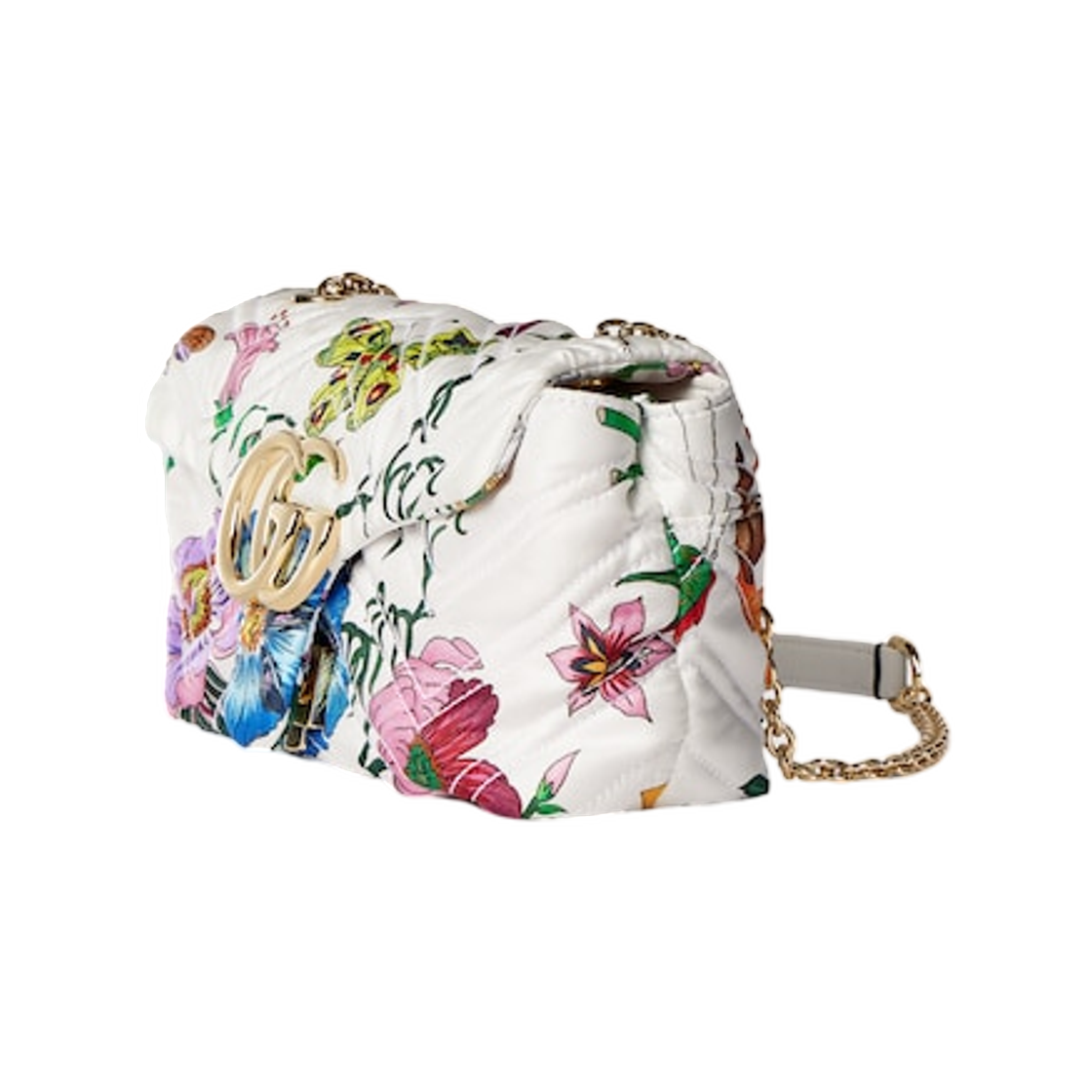 구찌 GG 마몽 미니 백 화이트 멀티컬러(Gucci GG Marmont Mini Bag White Multicolor) - 2