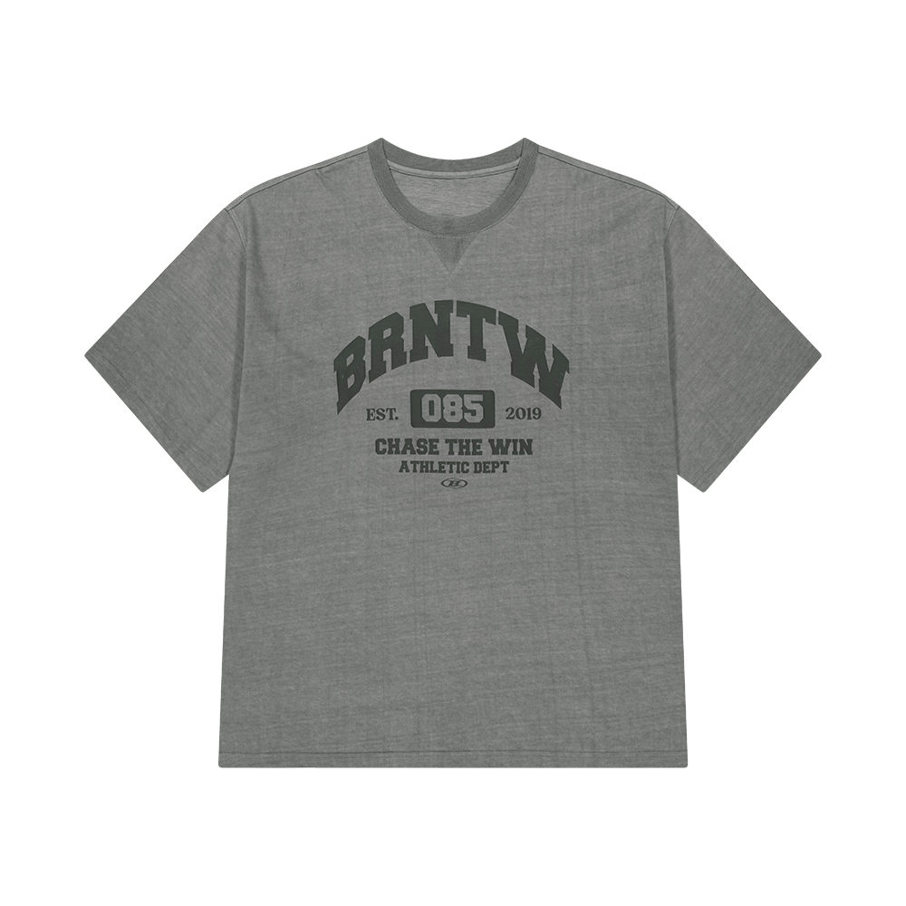 본투윈 BRNTW 피그먼트 엑스트라핏 티셔츠 차콜(BORN TO WIN Brntw Pigment Extra Fit T-Shirts Charcoal)