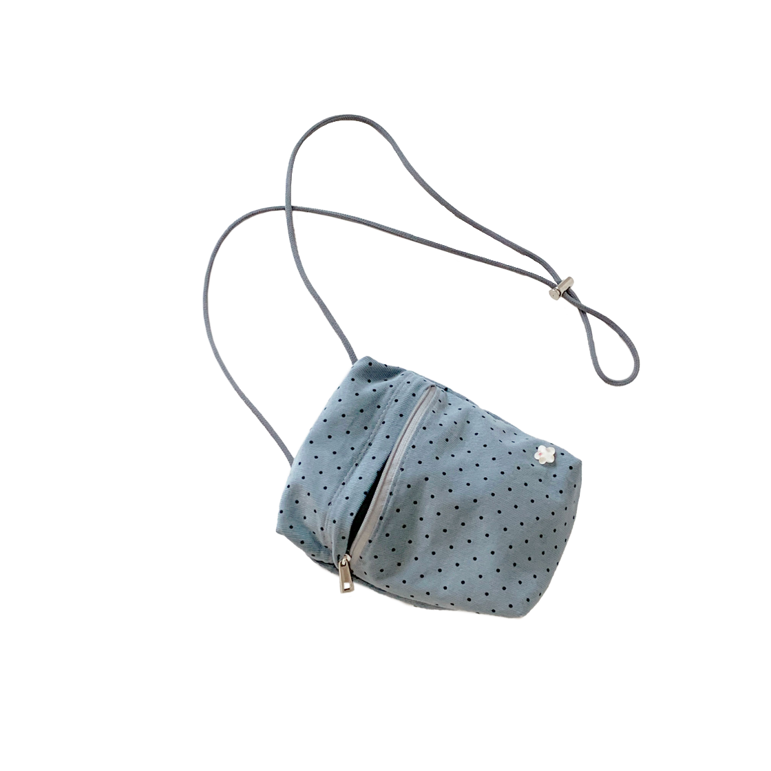 케이크 미니 포켓백 - 딥블루 도트(Keike Mini Pocket Bag - Deep Blue Dot)