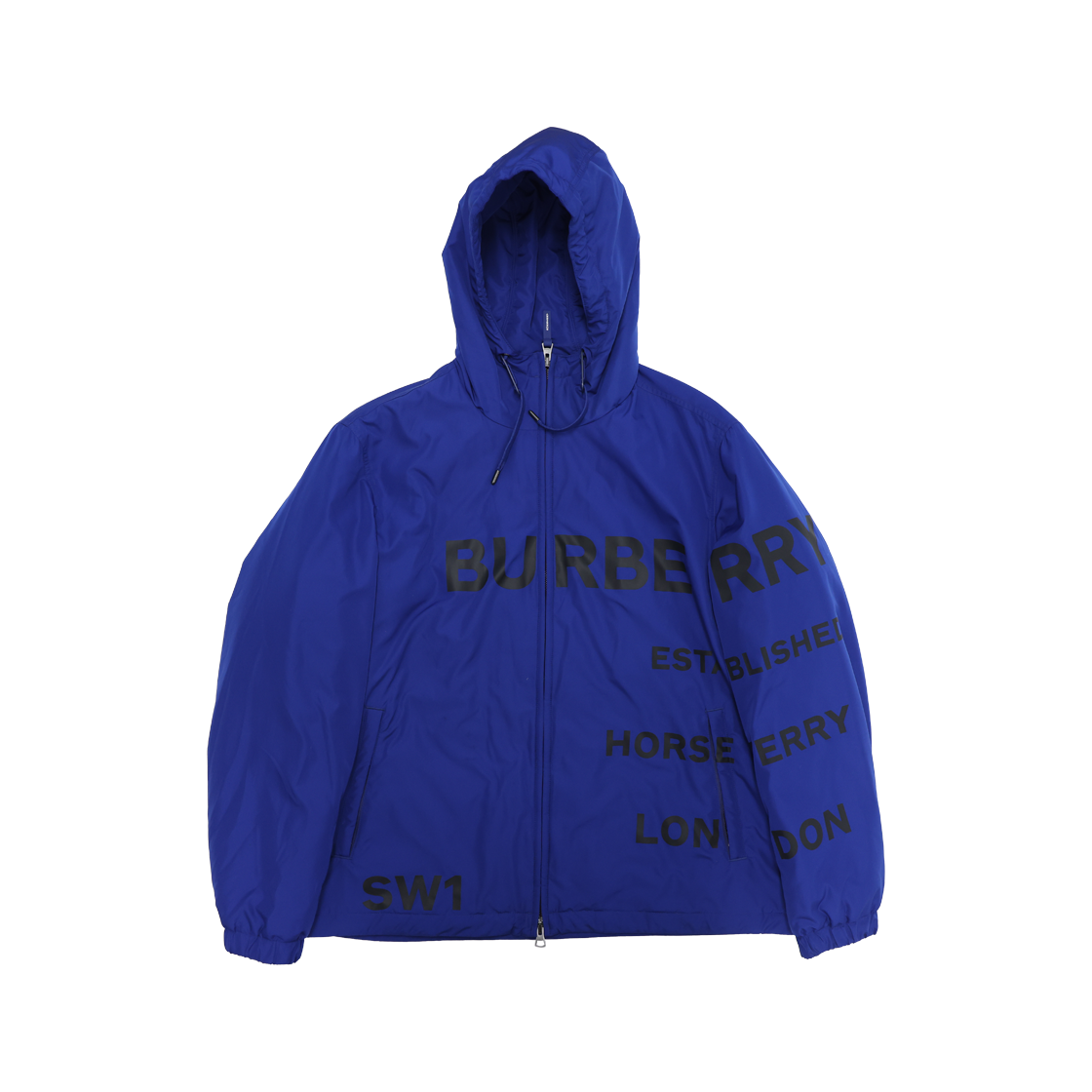 IT3OHP2C9FID Burberry 8058420 Horseferry Logo Light Hooded Jacket Blue