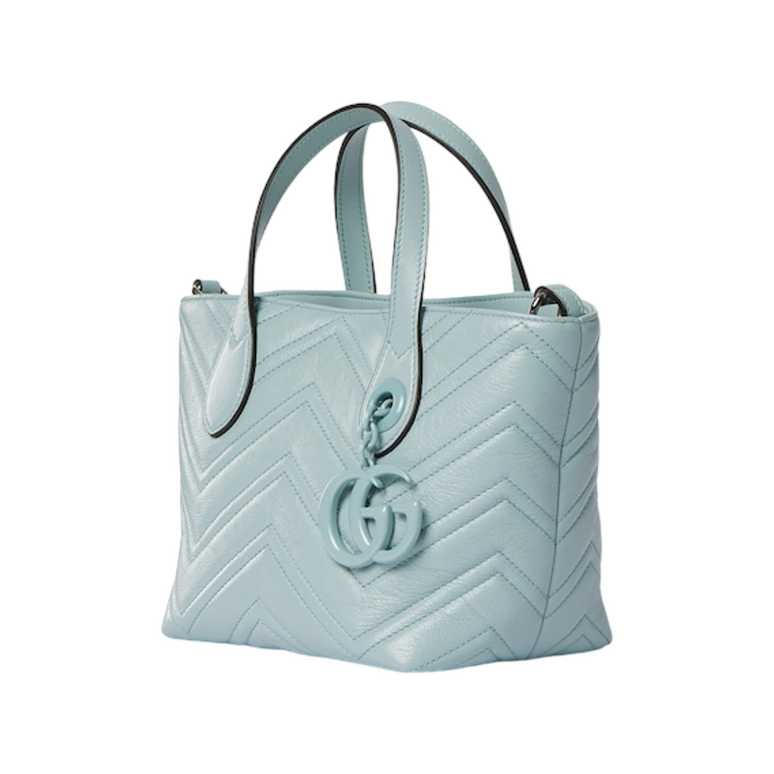 구찌 GG 마몽 스몰 토트백 아이시 블루(Gucci GG Marmont Small Tote Bag Icy Blue) - 2