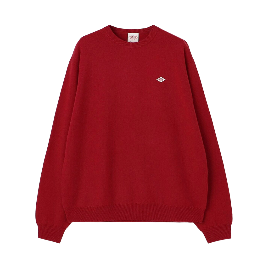 DT-D0028 Danton Lambswool Crewneck Knit Pullover Red