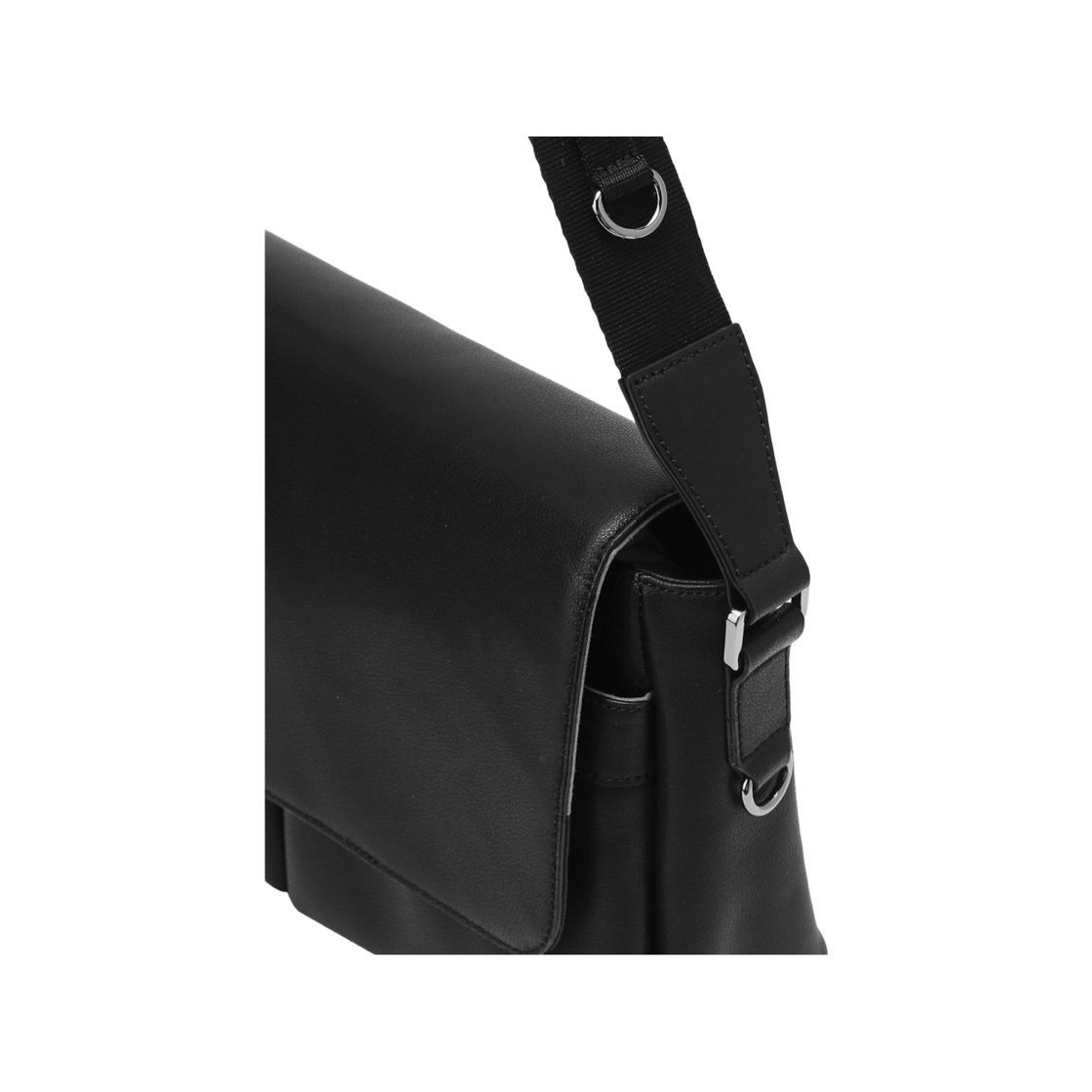 질스튜어트 액세사리 남성 로건 블랙 레더 플랩형 크로스 JUBA5E945BK 블랙(Jillstuart Men's Acc Rogan Logan Black Leather Flap Crossbody Bag Juba5E945Bk Black) - 4