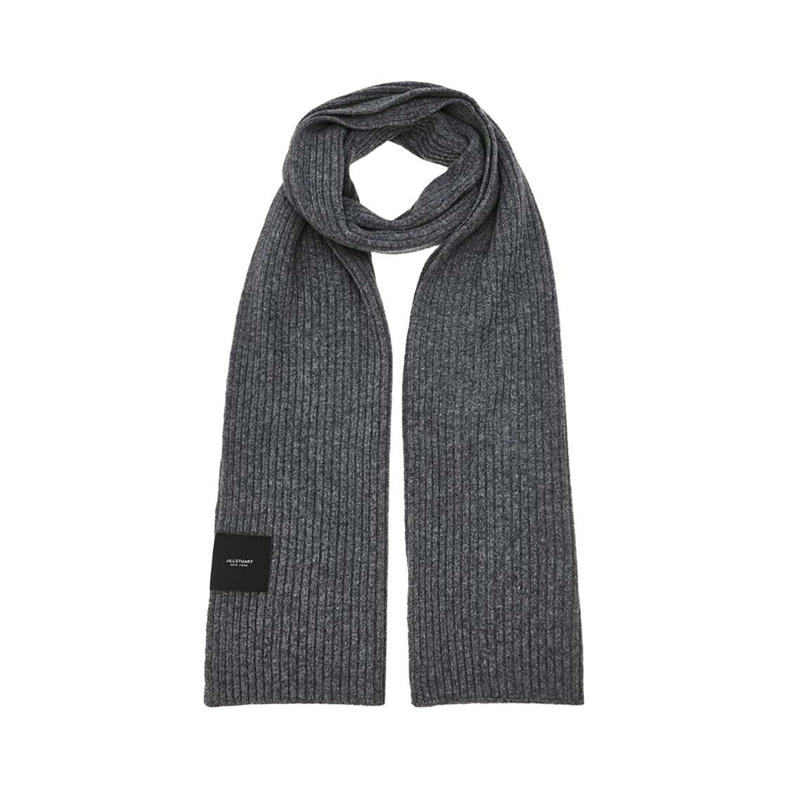 JUMU5F142G2 Jillstuart Men's Acc Unisex Cashmere Blend Gray Knit Muffler Jumu5F142G2 Normal Grey