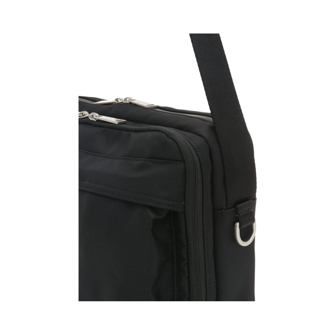 질스튜어트 액세사리 남성 에반 블랙 투포켓 나일론 크로스백 JUBA5F500BK 블랙(Jillstuart Men's Acc Evan Black Two-Pocket Nylon Crossbody Bag Juba5F500Bk Black) - 2